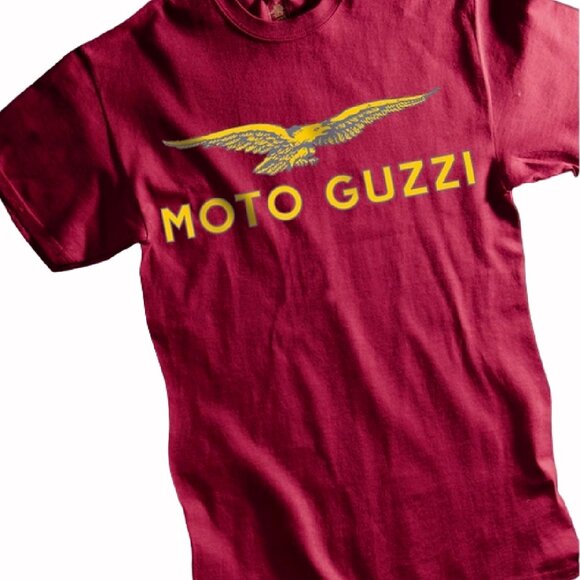 Moto Guzzi Logo S/S T-Shirt AHRMA Metro Racing NEW Fast Ship - Picture 1 of 4
